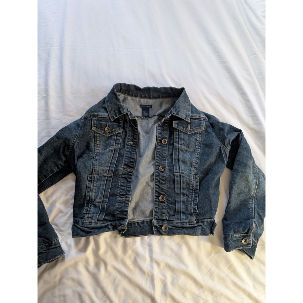 Falls Creek Women's Small Long Sleeve Denim Jean Jacket